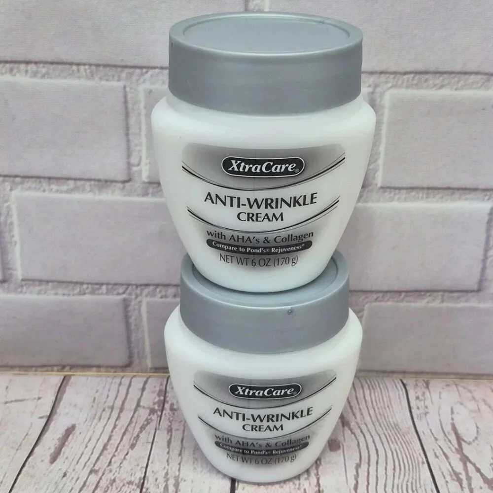 Lot of 2~XtraCare Anti-Wrinkle Cream With AHAs & Collagen Rejuveness 6 Oz Jar - Picture 3 of 4